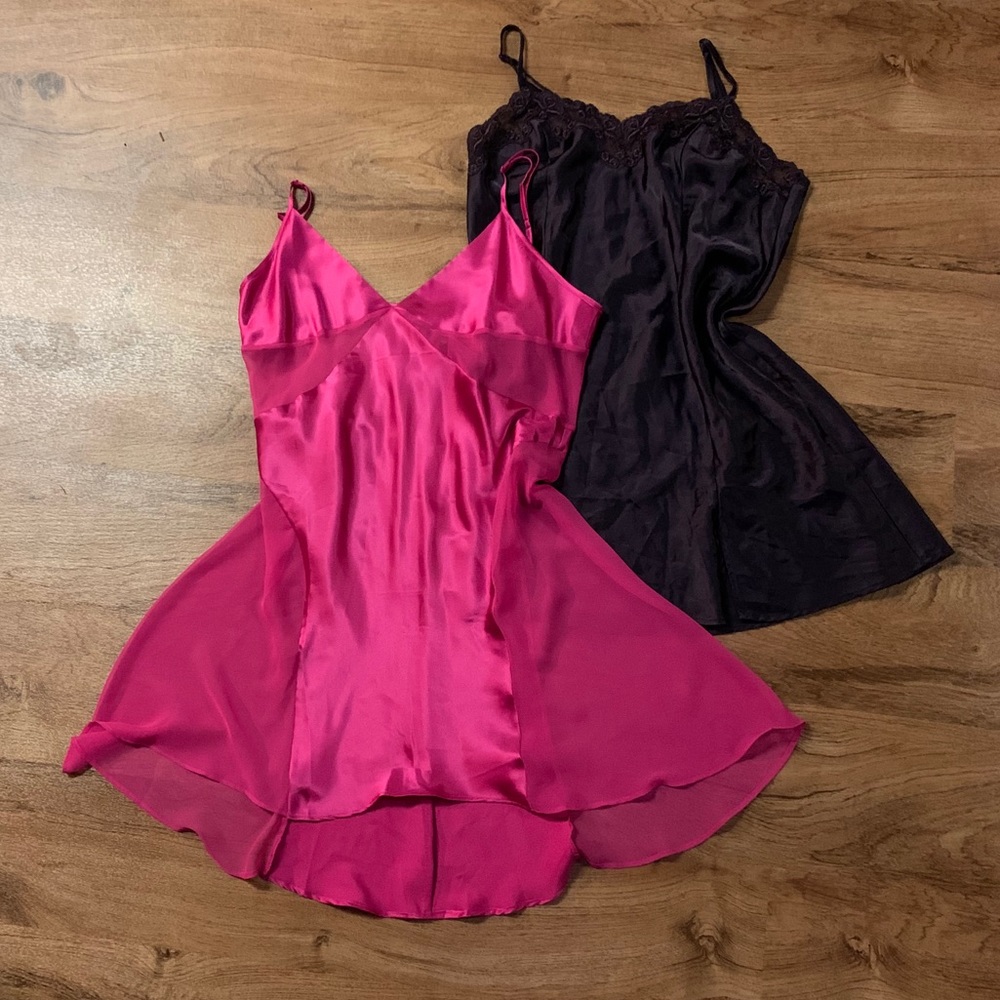 Two Victoria Secret Slip dresses